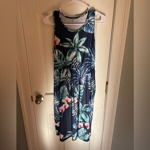 OURS tropical print racerback dress
